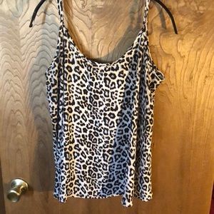Leopard print tank top
